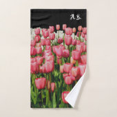 Roze Tulps Spring Design Home Decor Bad Handdoek (Handdoek)