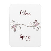 Roze tulpwasmachine - Vuile magneten (Verticaal)