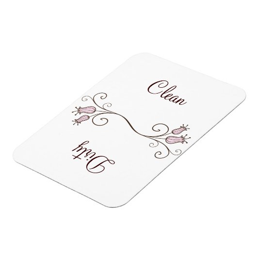 Roze tulpwasmachine - Vuile magneten (Linkerzijde)