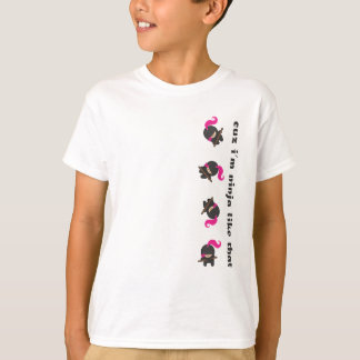 Roze Tumbling Ninja T-shirt