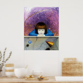 Roze tunnel poster (Keuken)