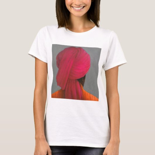 Roze Turban T-shirt (Voorkant)