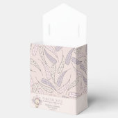 Roze Turkije & Veren Herfst Meisje Baby shower Bedankdoosjes (Geopend)