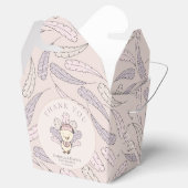 Roze Turkije & Veren Herfst Meisje Baby shower Bedankdoosjes (Geopend)