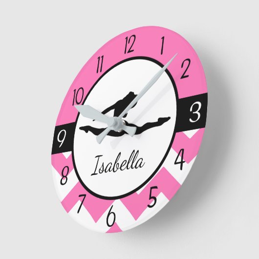 Roze turnscurft ronde klok (Hoek)