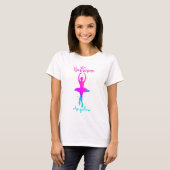 Roze Turquoise Ballerina T-Shirt (Voorkant volledig)