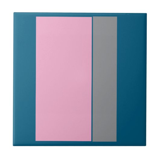 Roze Turquoise CottonCandy Tegeltje (Voorkant)