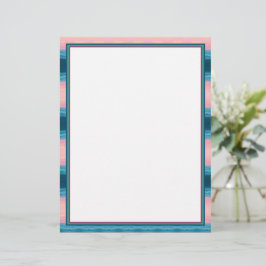 roze turquoise en Blauwgroen blauw Briefhoofd