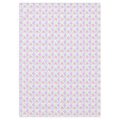 Roze, turquoise, floraal tafelkleed (Voorkant)