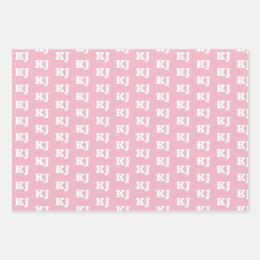 Roze Turquoise Foto Collage Monogram Afstuderen Inpakpapier Vel (Voorkant 2)