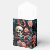 Roze Turquoise Gotische Octopus Tentakels Bruiloft Bedankdoosjes (Geopend)