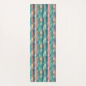 Roze Turquoise Goud Patroon Elegant Gepersonalisee Yogamat (Achterkant)