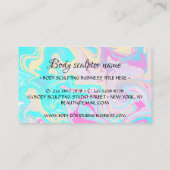 Roze turquoise Lichaamsmodellering contourering sp Visitekaartje (Achterkant)