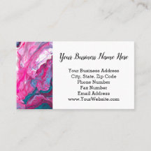 Roze Turquoise Marmer Giet Schilderkunst Kunst