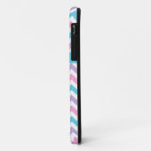 Roze, Turquoise, Mauve en White Chevrons Case-Mate iPhone Case (Achterkant/links)