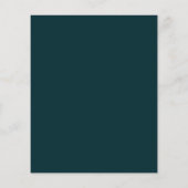 Roze turquoise minimalistische salon flyer (Achterkant)