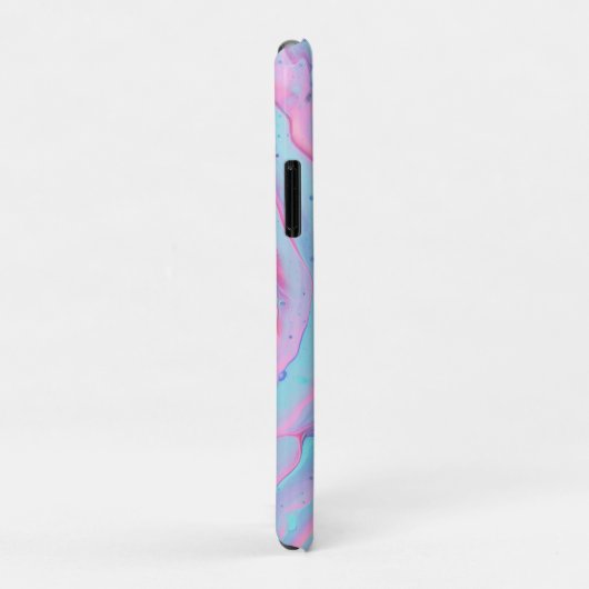 Roze turquoise Paarse werveling Case-Mate iPhone Case (Achterkant/rechts)