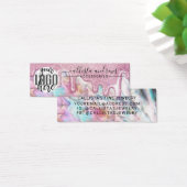 Roze Turquoise Parel Opal Glitter Drips Oorbellen  Mini Visitekaartjes (Bureau)
