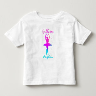 Roze Turquoise Persoonlijke Ballerina T-shirt