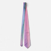 Roze & Turquoise Waterverfwas Stropdas (Achterkant)
