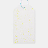 Roze Turtle Party Favor Labels voor meisjes Cadeaulabel (Achterkant)