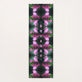 Roze Turtlehead Flower Abstract gepersonaliseerd Yogamat (Achterkant)
