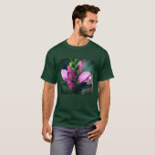 Roze turtlehead Natuur ventilator T-shirt (Voorkant volledig)