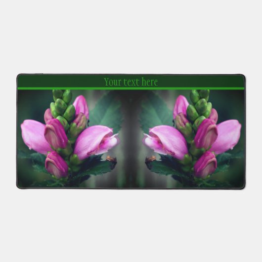 Roze turtlehead ventilator Sluiten Aangepast Bureaumat (Voorkant)