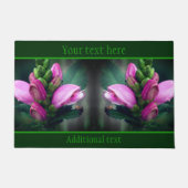 Roze turtlehead ventilator Sluiten Aangepast Deurmat (Voorkant)