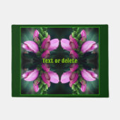 Roze turtlehead ventilator Sluiten Aangepast Deurmat (Voorkant)