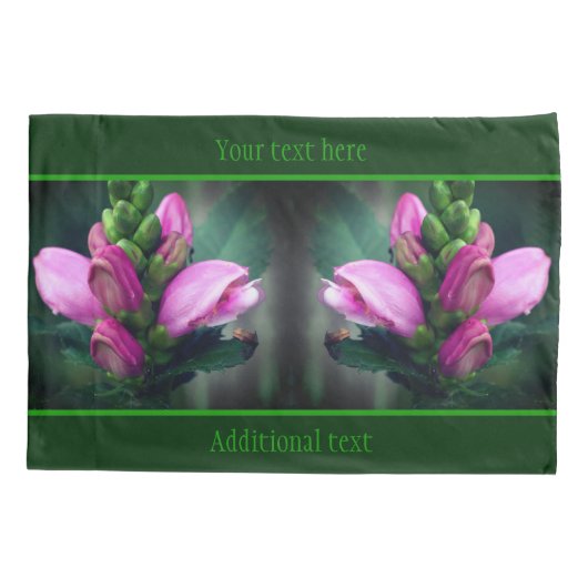 Roze turtlehead ventilator Sluiten Aangepast Kussensloop (Achterkant)