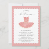Roze Tutu Baby Meisje Baby shower Kaart (Voorkant)