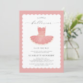 Roze Tutu Baby Meisje Baby shower Kaart (Staand voorkant)