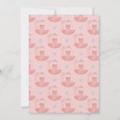 Roze Tutu Baby Meisje Baby shower Kaart (Achterkant)