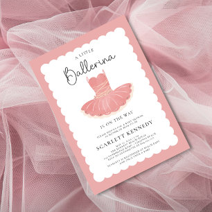 Roze Tutu Baby Meisje Baby shower Kaart