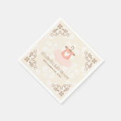 Roze Tutu Ballerina Baby shower Servet (Hoek)