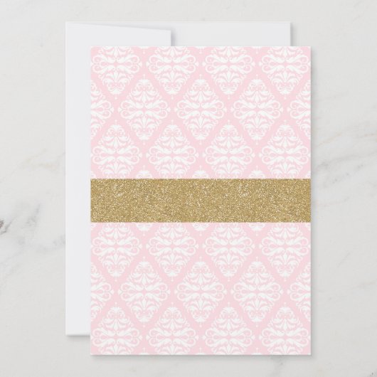 Roze Tutu Ballerina Girl Birthday Uitnodiging (Achterkant)