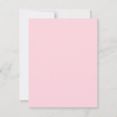 Roze Tutu Ballerina Meisje Baby Douche Uitnodiging (Achterkant)