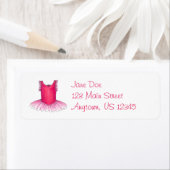 Roze Tutu Ballet Dancer Ballerina Dance Overweging Etiket (Insitu)