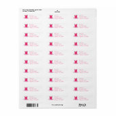 Roze Tutu Ballet Dancer Ballerina Dance Overweging Etiket (Full Sheet)