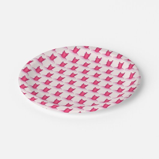 Roze Tutu Ballet Dancer Ballerina Dance Overweging Papieren Bordje (Gekanteld)