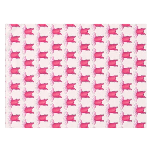 Roze Tutu Ballet Dancer Ballerina Dance Overweging Tafelkleed (Voorkant (Horizontaal))
