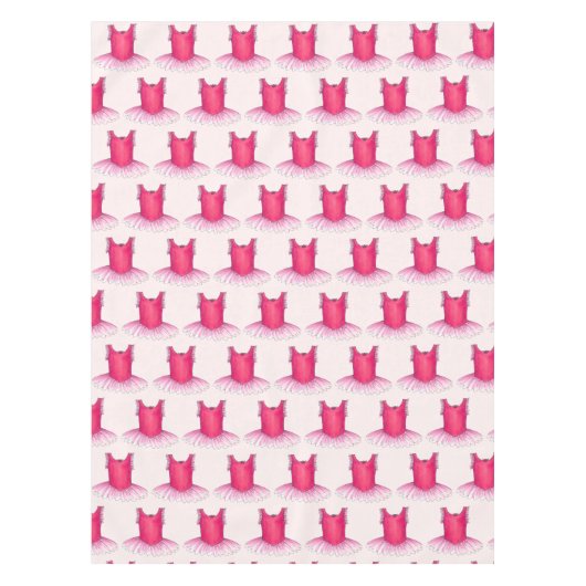 Roze Tutu Ballet Dancer Ballerina Dance Overweging Tafelkleed (Voorkant)