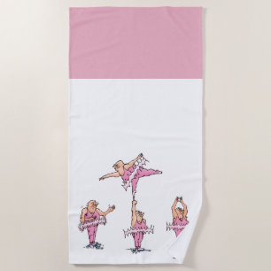 Roze Tutu Ballet Dancers Strandlaken