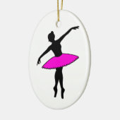 Roze Tutu Ballet Pointe Dance Teacher Ballerina Keramisch Ornament (Links)
