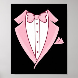 Roze Tuxedo Halloween Costume Poster