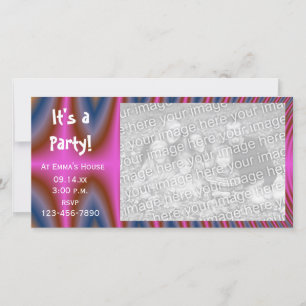 Roze tv-fotokaart van het type Dye Party