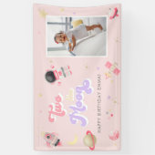 Roze twee de Banner van de Dagen van de Ruimte van (Verticaal)