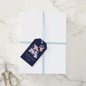 Roze twee de Moon Space Birthday Favors Cadeaulabel (Met Touw)