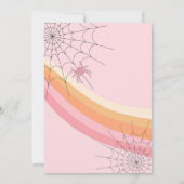 Roze Twee Spooky Halloween Party Uitnodiging (Achterkant)